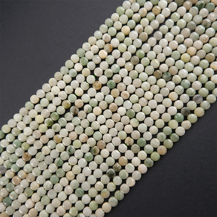 4x4mm Faceted round natural st - Jewelry Making Store 评论和价格