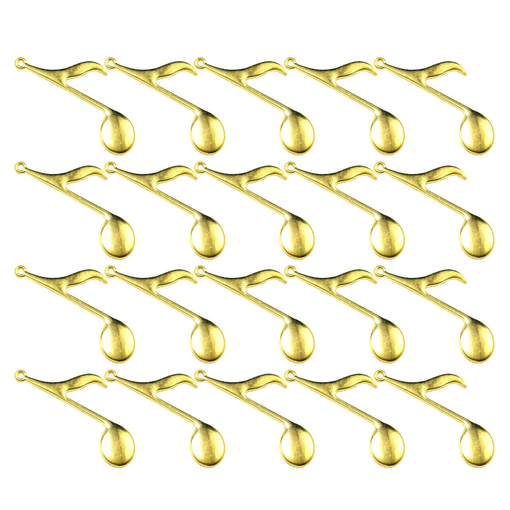 20Pcs Musical Note Alloy Penda - Jewelry Making Notes 评论和价格