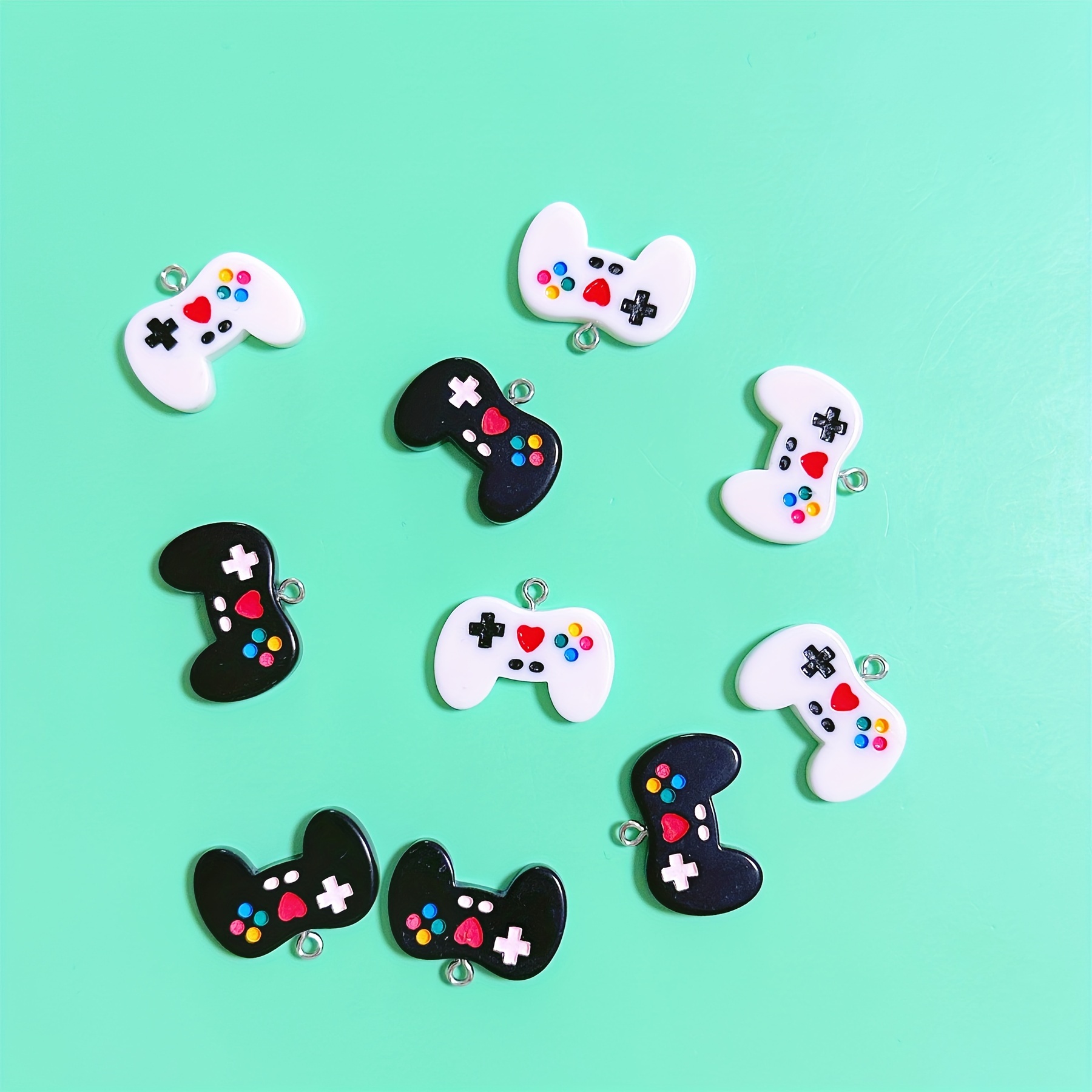 10Pcs Black Game Controller Re - Jewelry Making Game 评论和价格